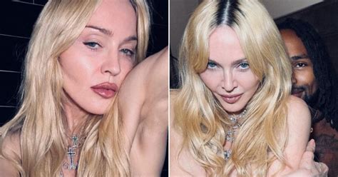 madonna nude|Madonna, 65, poses completely topless in raunchiest picture yet